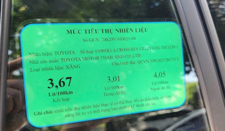 Nhãn năng lượng: Chọn xe tiết kiệm hơn