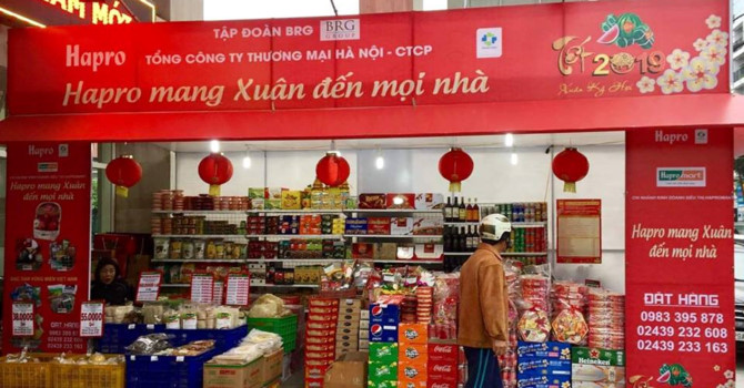 Nhiều cửa hàng của Hapro sẽ mở bán ngày mùng 1 Tết
