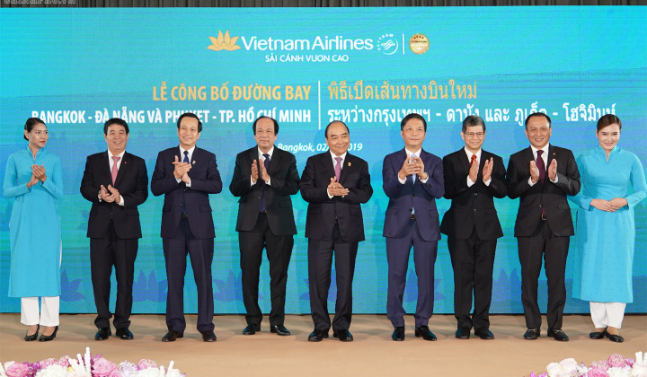 Thủ tướng dự khai trương đường bay mới nối Việt Nam - Thái Lan