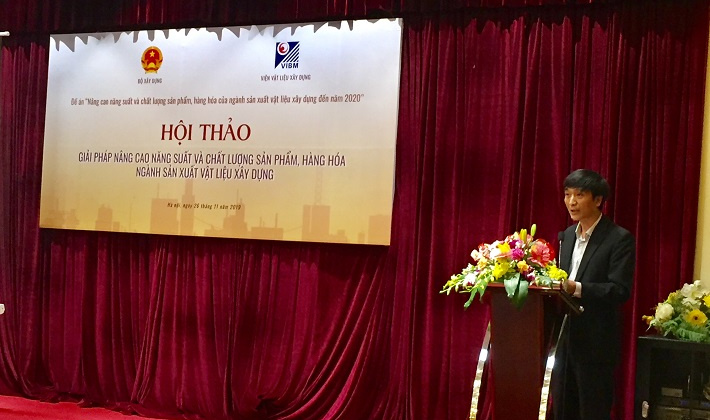 Nâng cao năng suất và chất lượng hàng hóa của ngành sản xuất vật liệu xây dựng