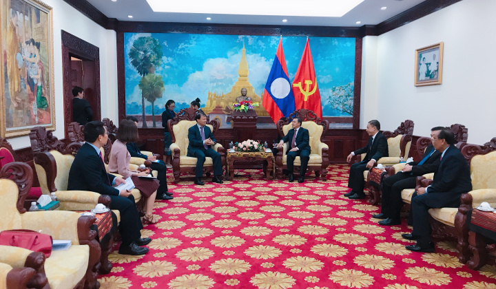 Thứ trưởng Đỗ Thắng Hải chúc mừng Quốc khánh CHDCND Lào