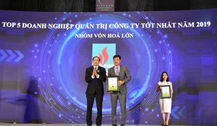 Đạm Phú Mỹ được vinh danh Doanh nghiệp Quản trị công ty tốt nhất năm 2019