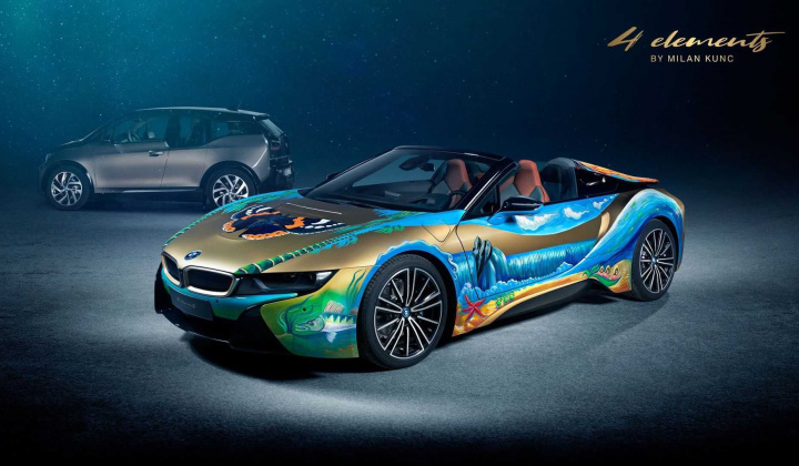 Ngắm BMW i8 Roadster phiên bản nghệ thuật hàng độc sắp được bán đấu giá