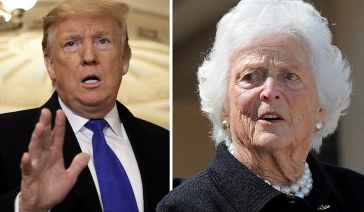Quốc tế nổi bật: Bà Barbara Bush không ưa Donald Trump
