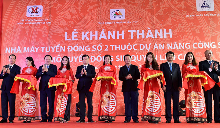 Nhà máy tuyển quặng đồng số 2 Sin Quyền chính thức đi vào hoạt động
