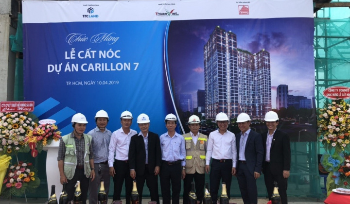 Cất nóc dự án Carillon 7 vượt tiến độ 3 tháng