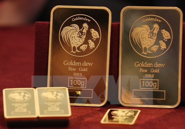 Giá vàng ở châu Á đi xuống trong phiên mở cửa sáng 1/4