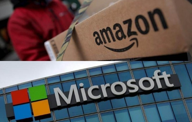 Amazon và Microsoft cạnh tranh giành hợp đồng 10 tỉ USD với Lầu Năm Góc