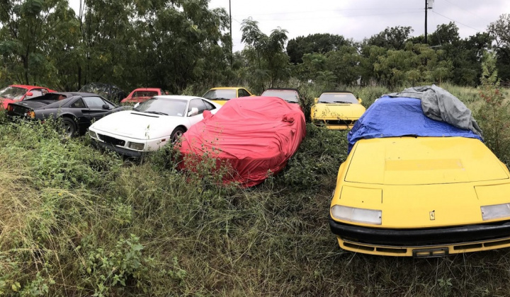 Bí ẩn đằng sau khu vườn hoang chứa đầy siêu xe Ferrari bị bỏ quên