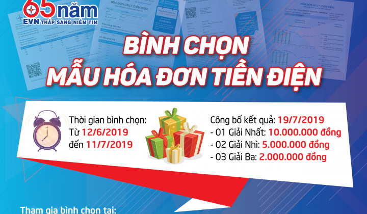 Công bố phát động chương trình bình chọn mẫu hóa đơn tiền điện mới