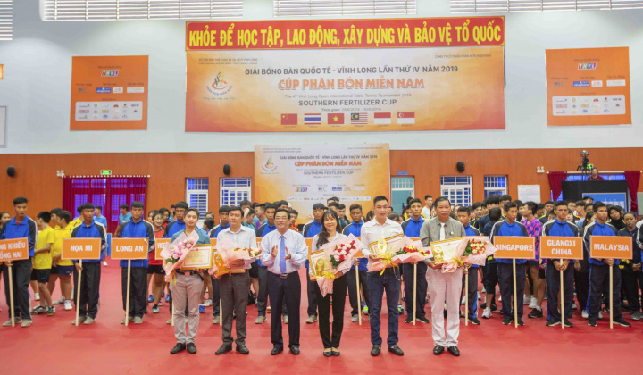 Khai mạc Giải Bóng bàn quốc tế Vĩnh Long - Cúp Phân bón miền Nam 2019