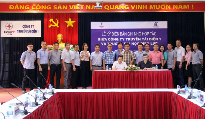 Trường Đại học Điện lực ký biên bản ghi nhớ hợp tác với công ty truyền tải Điện 1