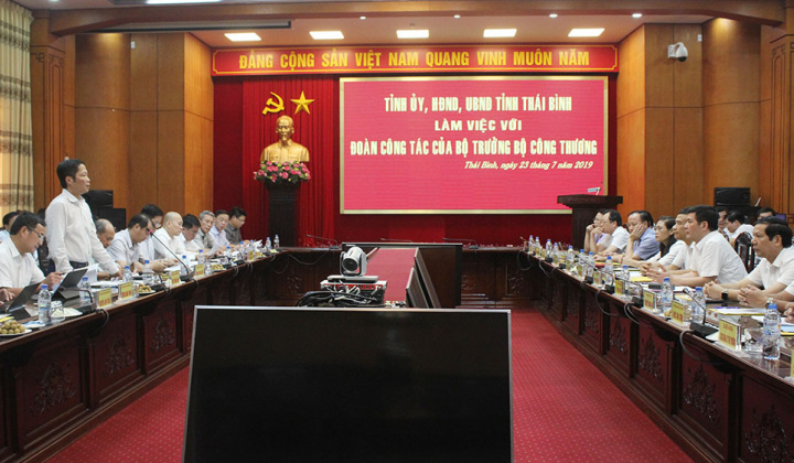 “Bộ Công Thương sẽ phối hợp với Thái Bình tổ chức thu hút đầu tư, thu hút công nghệ..."