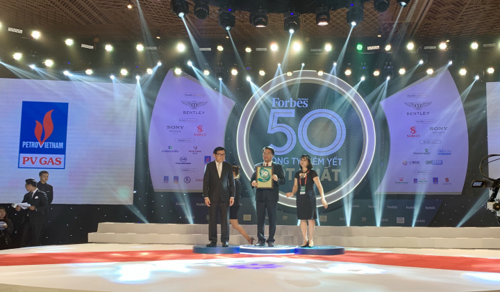 PV GAS liên tiếp 7 lần lọt vào “Top 50 công ty niêm yết tốt nhất Việt Nam năm 2018”