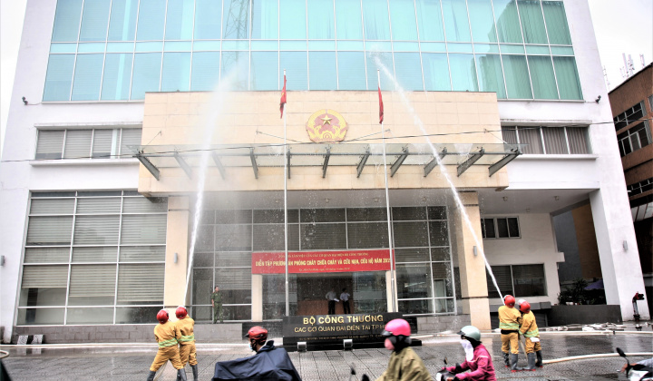 Cục Công tác phía Nam: Diễn tập phương án chữa cháy - Cứu nạn cứu hộ năm 2019