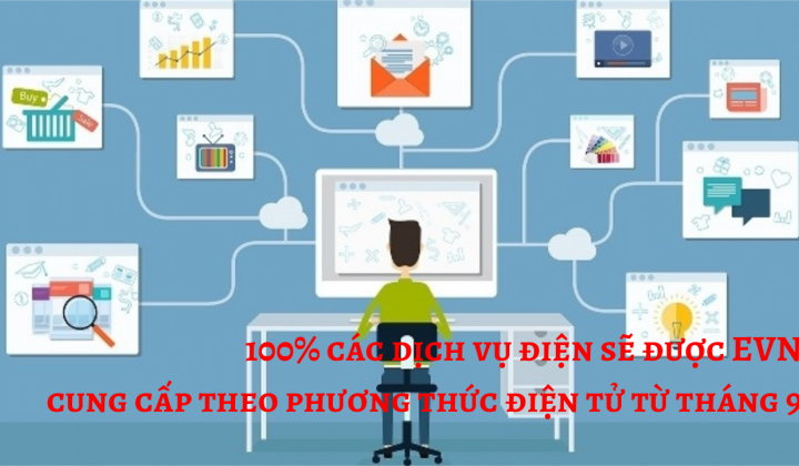 EVN cung cấp 100% dịch vụ điện tử từ tháng 9