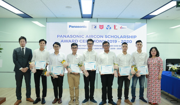 Lần đầu tiên Panasonic Việt Nam trao học bổng cho sinh viên ngành Nhiệt lạnh