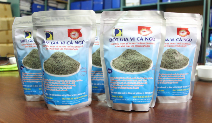Ứng dụng công nghệ sinh học sản xuất bột gia vị dinh dưỡng từ phụ phẩm cá ngừ