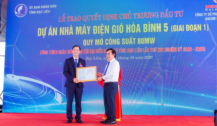 Hacom Holdings tổ chức Lễ khởi động dự án Nhà máy điện gió Hoà Bình 5 – Giai đoạn 1
