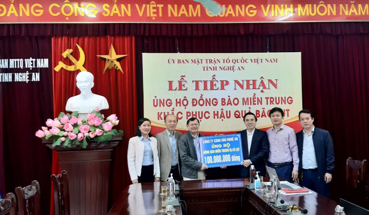 Petrolimex Nghệ An: Chung tay chia sẻ khó khăn với đồng bào miền Trung