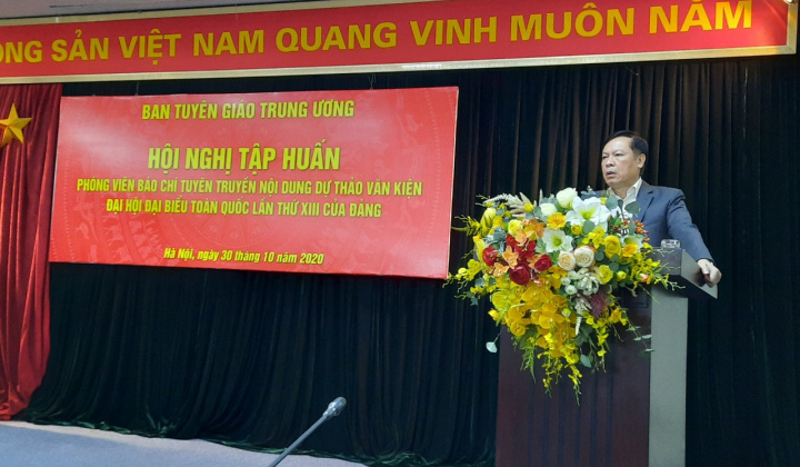 Tập huấn phóng viên báo chí tuyên truyền nội dung dự thảo văn kiện Đại hội XIII của Đảng