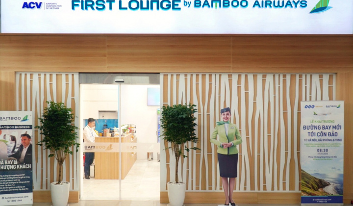 Bamboo Airways chính thức khai trương Phòng chờ Thương gia tại Côn Đảo