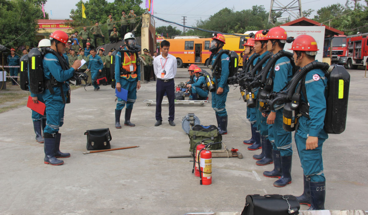 TKV: Hội thao Kỹ thuật cấp cứu mỏ chuyên nghiệp năm 2020 thành công tốt đẹp