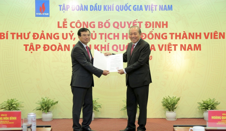 Phó Thủ tướng Trương Hòa Bình nhấn mạnh 6 nhiệm vụ trọng tâm với tân Bí thư Đảng ủy, Chủ tịch Petrovietnam