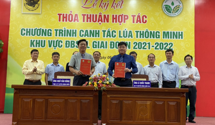 Bình Điền ký kết với Khuyến nông Quốc gia về canh tác lúa thông minh