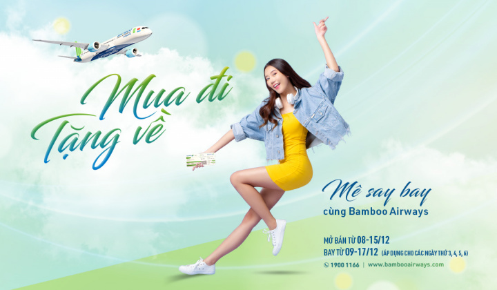“Mua đi, tặng về” - bay thỏa thích đầu đông cùng Bamboo Airways