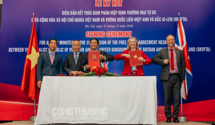 Việt Nam - Vương quốc Anh ra tuyên bố chung kết thúc đàm phán UKVFTA