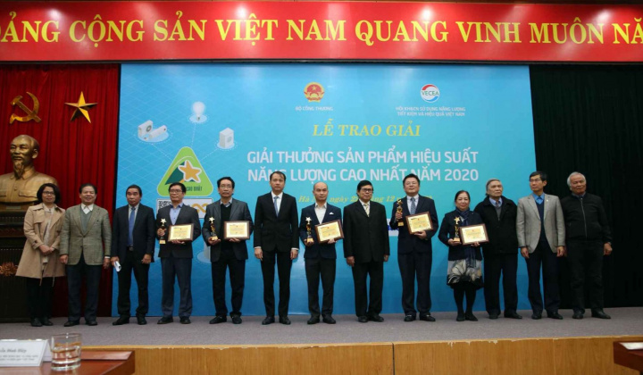 Trao giải cho 54 sản phẩm hiệu suất năng lượng cao nhất năm 2020