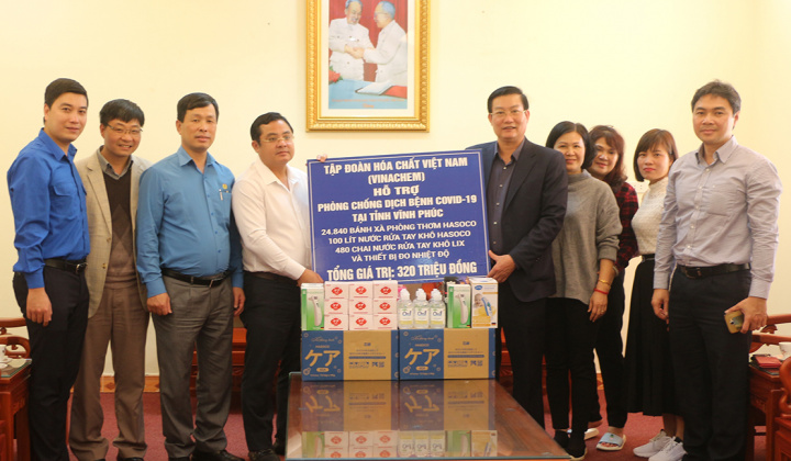 Vinachem chung tay phòng, chống dịch Covid-19 tại vùng dịch Vĩnh Phúc