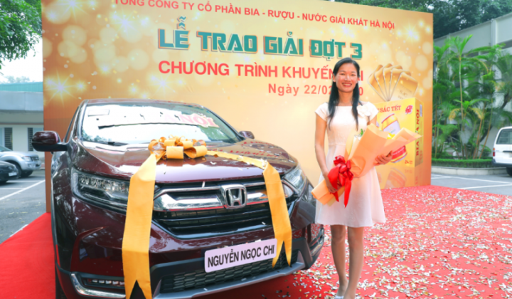 Bia Hà Nội trao giải đợt cuối Chương trình khuyến mại “Vị Bia làm nên sắc Tết”