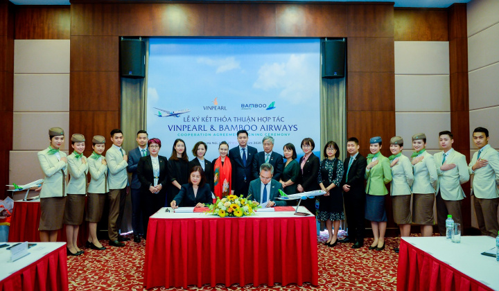 Bamboo Airways và Vinpearl hợp tác triển khai chuỗi sản phẩm hàng không – du lịch tiêu chuẩn quốc tế