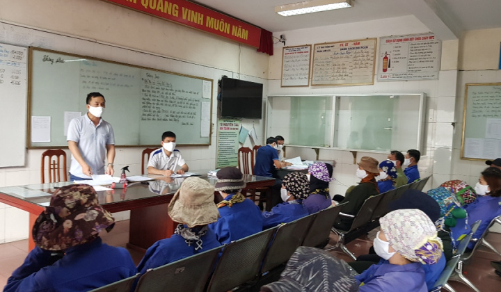 Than Thống Nhất: Phân xưởng Sàng tuyển thực hiện tốt phòng, chống dịch COVID-19
