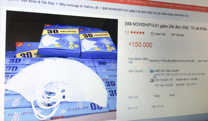 Trục lợi từ đại dịch Covid-19, các gian hàng trên Shopee và Sendo liên tiếp bị phạt