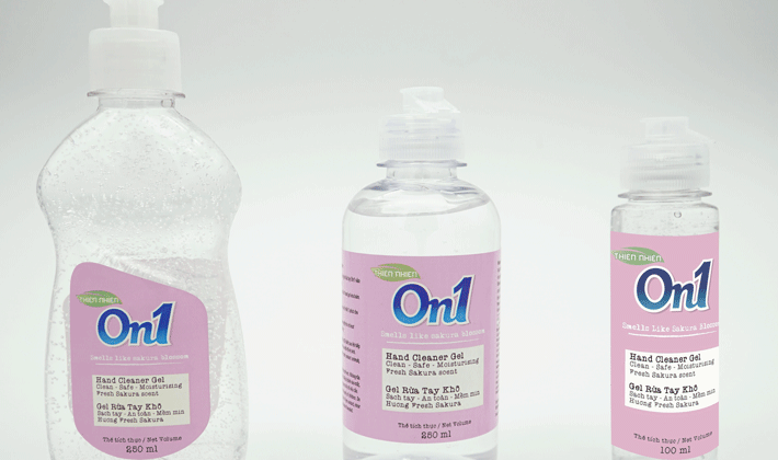 Gel rửa tay khô On1 có đầy đủ tính năng làm sạch da tay, loại bỏ vi khuẩn