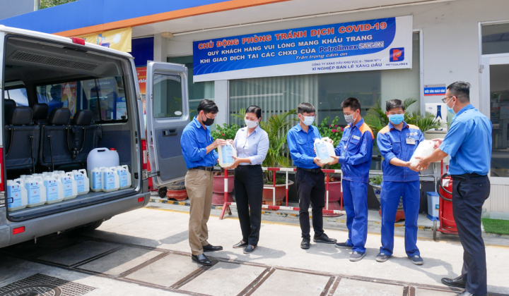 Tuổi trẻ Petrolimex Sài Gòn chung tay phòng, chống dịch COVID-19