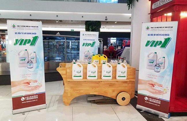 Vipesco ra mắt sản phẩm gel rửa tay kháng khuẩn VIP1