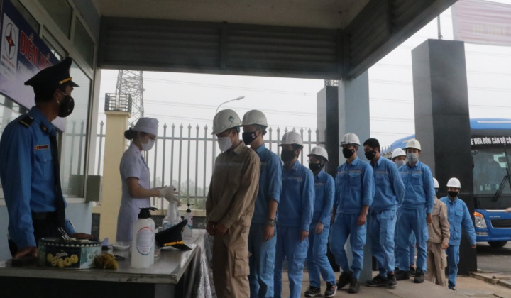 Nhiệt điện Thái Bình chủ động nhiều biện pháp bảo vệ người lao động ứng phó với COVID-19