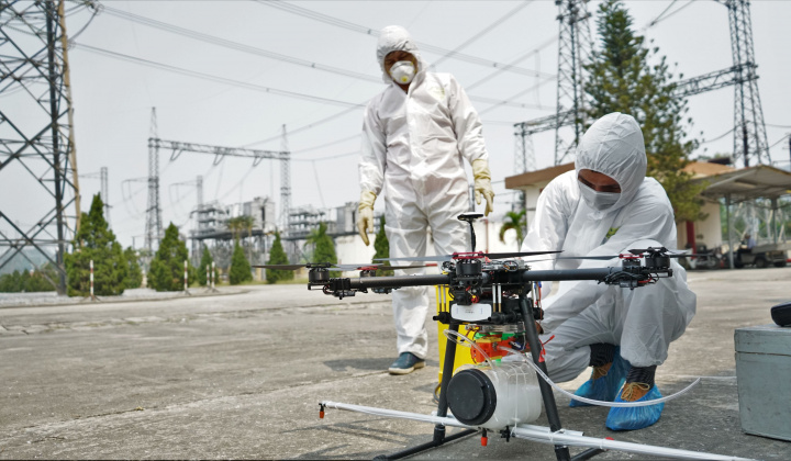 PTC2 cải tiến Rồng lửa 2 thành thiết bị phun khử khuẩn