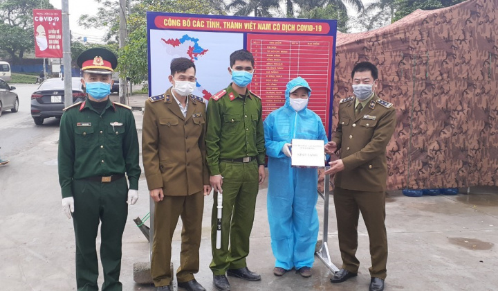 Quản lý thị trường Hải Phòng chung tay ngăn chặn dịch bệnh Covid-19