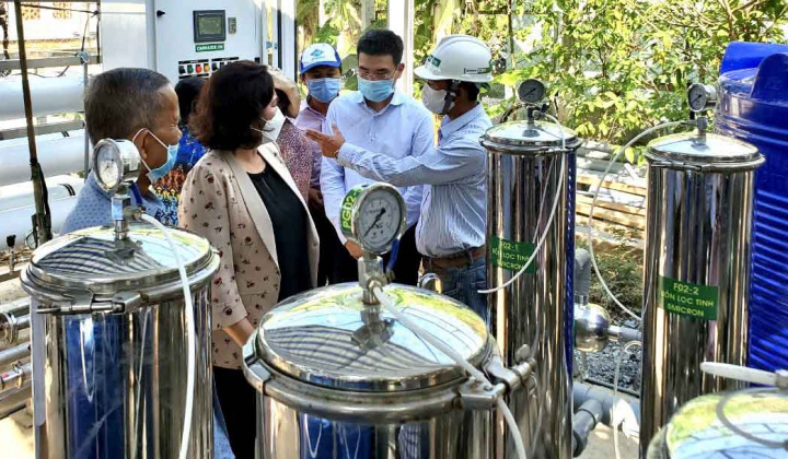 PV GAS tặng 2 hệ thống lọc nước ngọt cho tỉnh Bến Tre