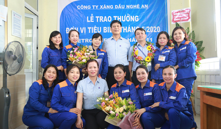 Petrolimex Nghệ An:  Vinh danh gương sáng tiêu biểu tháng 5/2020