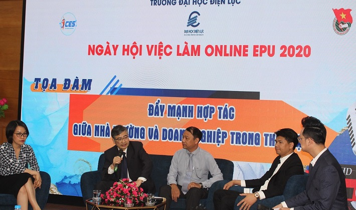 Ngày hội việc làm online EPU năm 2020 - Cầu nối nguồn nhân lực giữa doanh nghiệp và sinh viên