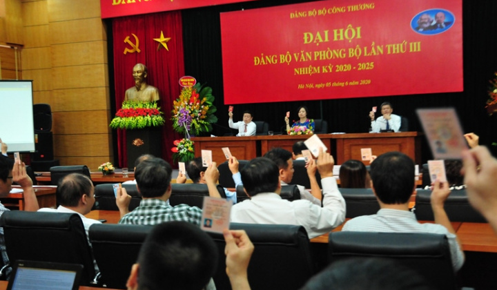 Tổ chức thành công Đại hội các tổ chức Đảng trực thuộc là tiền đề quyết định thành công của Đại hội đại biểu Đảng bộ Bộ Công Thương lần thứ III, nhiệm ký 2020-2025