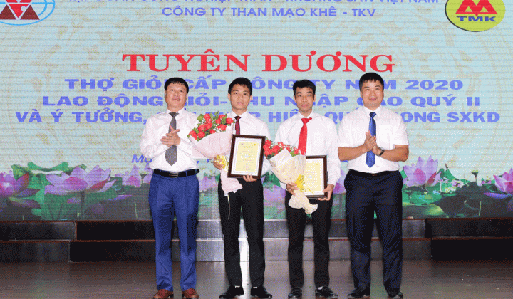 Công ty than Mạo Khê tuyên dương 39 thợ giỏi năm 2020
