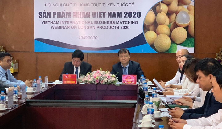 Giao thương trực tuyến: Cơ hội kinh doanh triển vọng cho trái nhãn Việt Nam