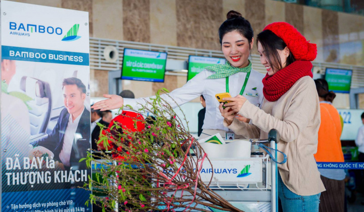 Bamboo Airways tung hàng triệu vé Tết các đường bay từ Hà Nội, TP. HCM giá từ 99.000 đồng